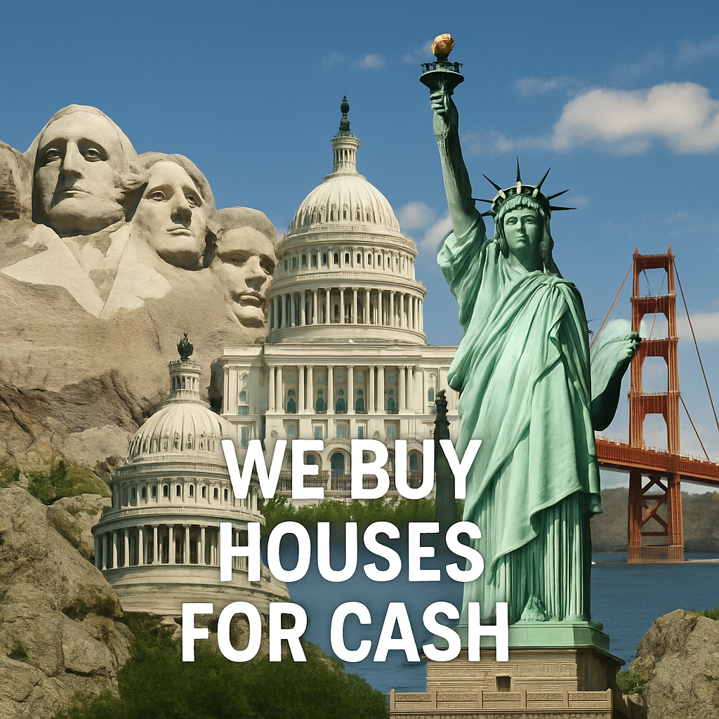 We buy houses for cash nationwide - American landmarks